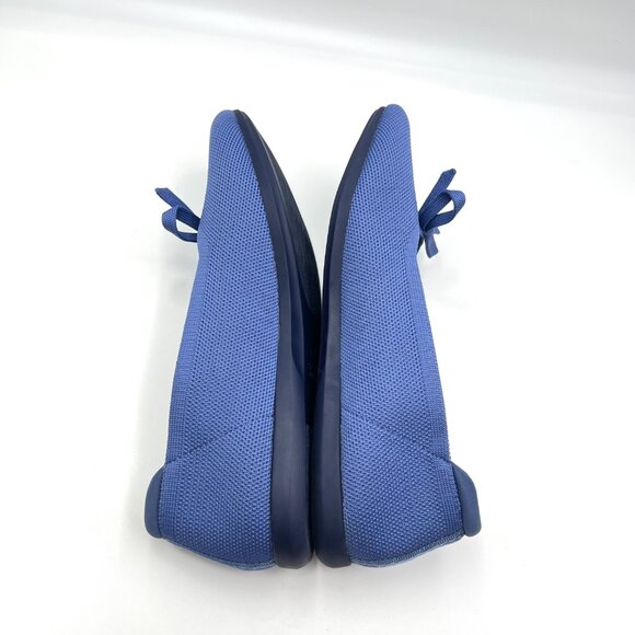 Clarks Womens Size 10 10M Blue Knit Slip On Ballet Flats Comfort Shoes - Picture 8 of 13